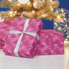 Papel De Presente Brilhante Rosa Glam Brillante Diamantes