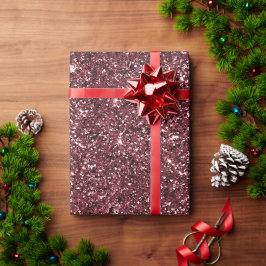 Papel De Presente Brilhante Vermelho