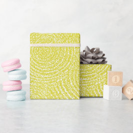 Papel De Presente Brilho Amarelo Limão Claro com Padrão de Glitter B