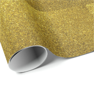 Papel De Presente Brilho de faísca Dourado