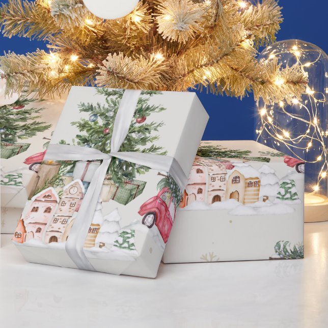 Papel De Presente Brilho de Natal Fofo (Feriados)