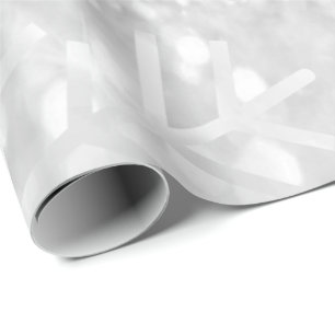 Papel De Presente Brilho de prata cinzento do feriado do Natal dos