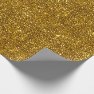 Papel De Presente Brilho metálico da faísca do brilho Dourado escu