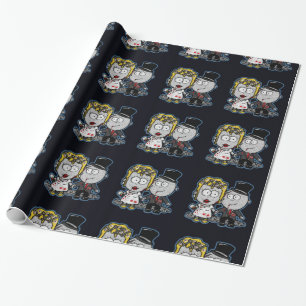 Papel De Presente Brincadeira Zombie e presente de noiva de noiva