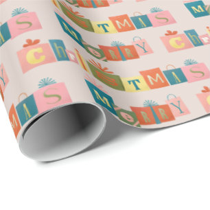 Papel De Presente Brincadeiras de Natal design
