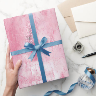 Papel De Presente Brindes de Noiva Rosa Bege Branco