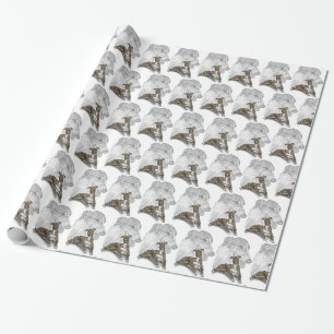 Papel De Presente Brindle Greyhound Dog Art