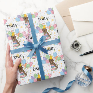 Papel De Presente Brindle Neapolitan Mastiff Dog Birthday
