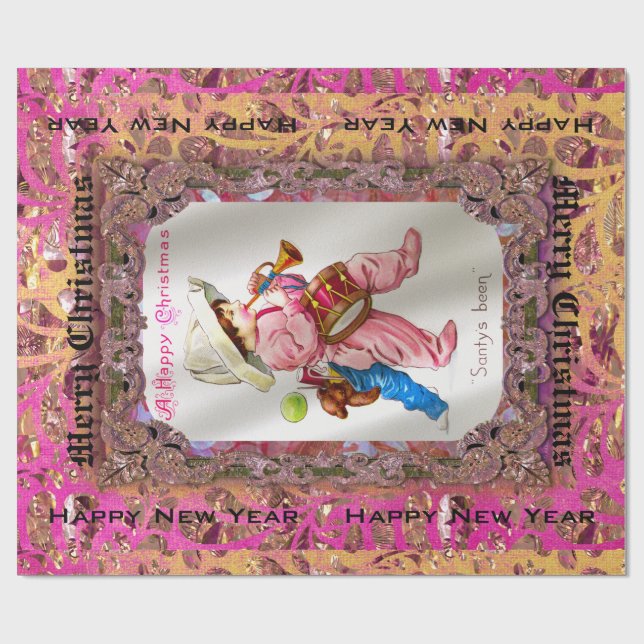 Papel De Presente Brinquedos do Victorian do papai noel IV (Aberto)