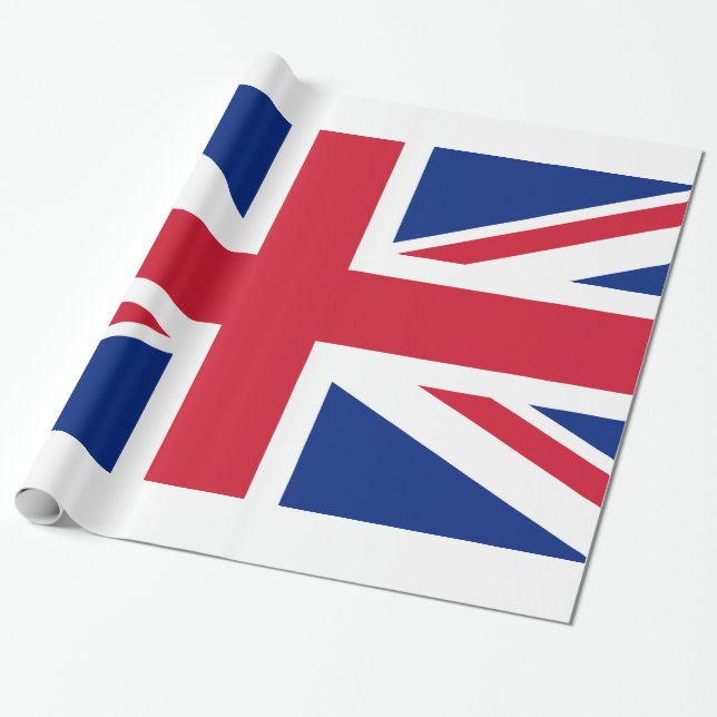Papel De Presente British Union Jack Flag (Desenrolado)