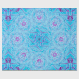 Papel De Presente Broche Rosa Azul