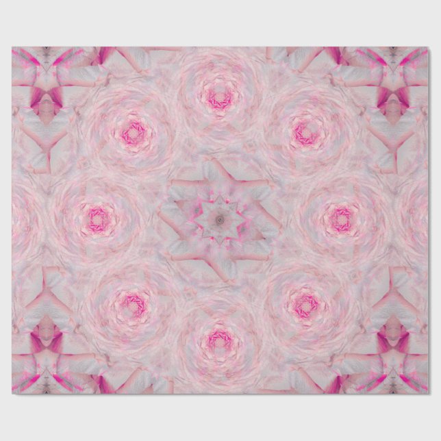 Papel De Presente Broche Rosa Clássico (Aberto)
