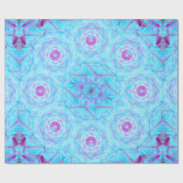Papel De Presente Broche Rosa Gelado