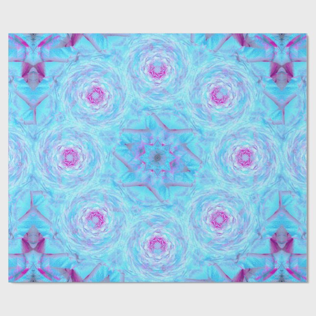 Papel De Presente Broche Rosa Gelado (Aberto)