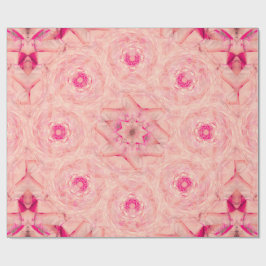 Papel De Presente Broche Rosa Quente