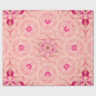 Papel De Presente Broche Rosa Quente