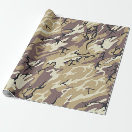 Papel De Presente Brown Camo