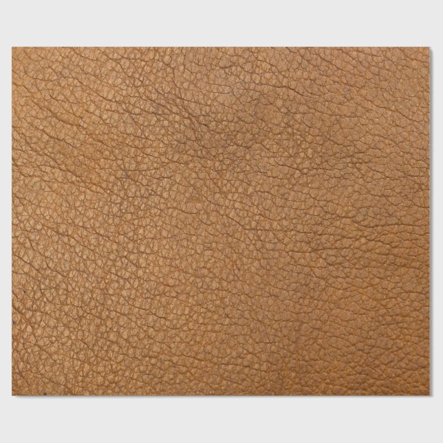 Papel De Presente Brown Leather (Aberto)