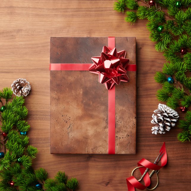 Papel De Presente Brown Ocidental Howdy Cowboy Brown (Presente de Natal)