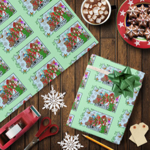 Papel De Presente Brunette Natal Presente Fada