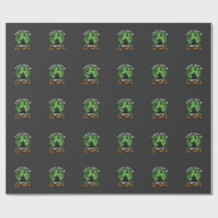 Papel De Presente Bruxa da Abóbora de Halloween Teia de Aranha Dupla