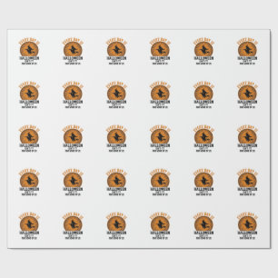 Papel De Presente Bruxa de Halloween Todo Dia é Halloween Engraçado