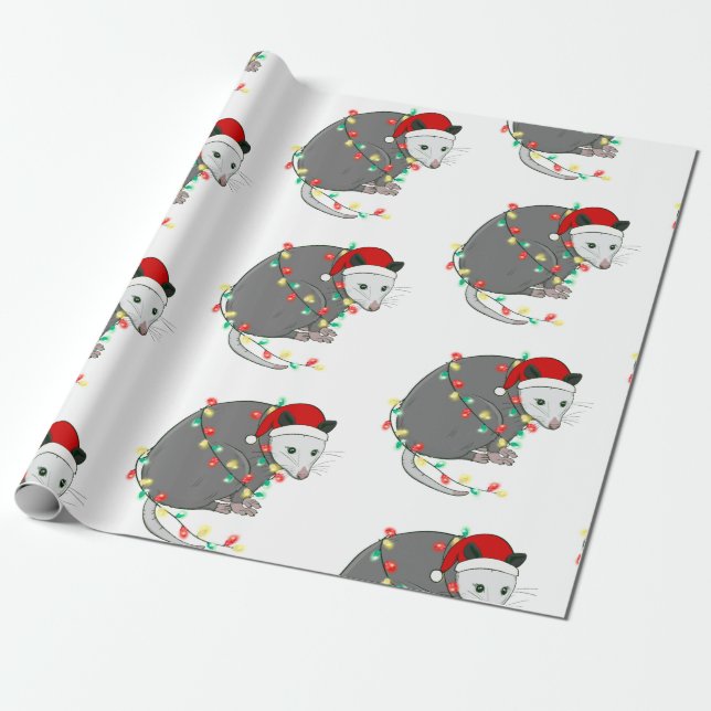 Papel De Presente bruxa do Natal santa claus (Desenrolado)