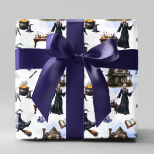 Papel De Presente Bruxa Halloween 