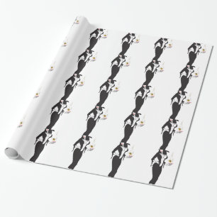 Papel De Presente bruxa vampira de halloween