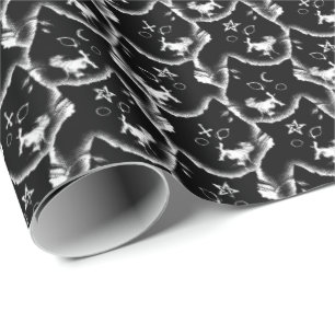 Papel De Presente Bruxaria-satânica gótica-gótica assustadora