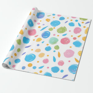 Papel De Presente Bubble Confetti