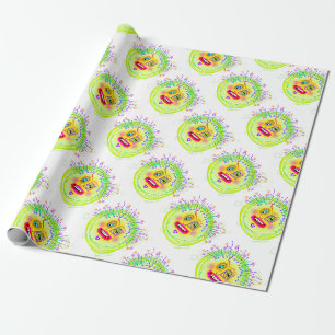 Papel De Presente Bubble Smile Meemogie Emoji Art