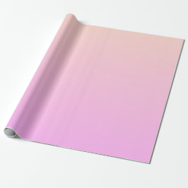 Papel De Presente Bubblegum & Soft Peach Ombre Wrapping Paper