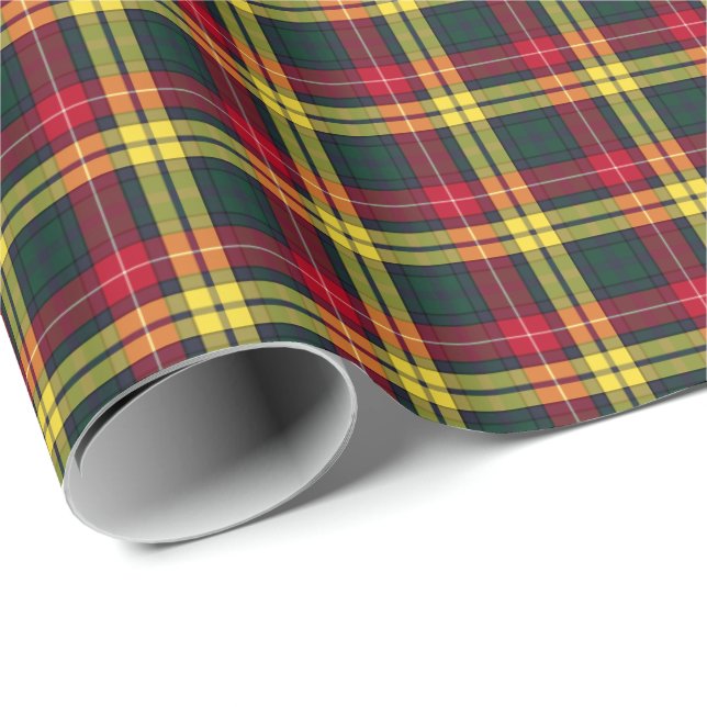 Papel De Presente Buchanan Clan Tartan (Ponta do rolo)
