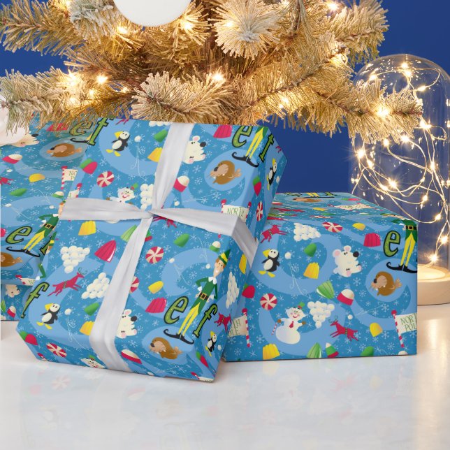 Papel De Presente Budy, o padrão do desenho do Elf (Feriados)