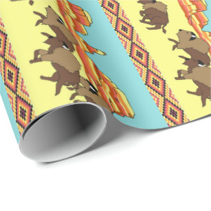 Papel De Presente Búfalo do sudoeste