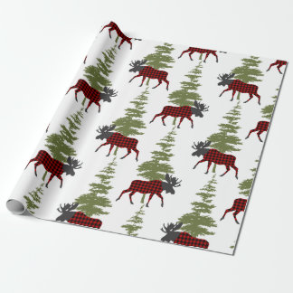 Papel De Presente Buffalo Check Moose