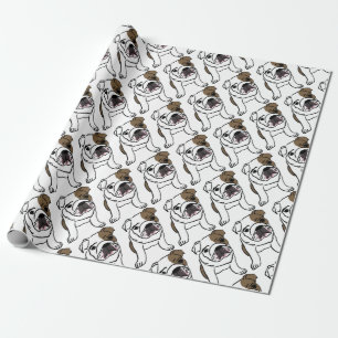Papel De Presente Buldogue