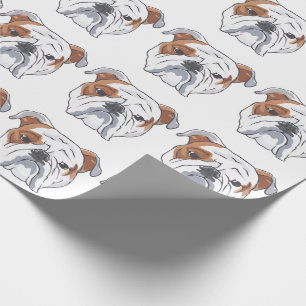 Papel De Presente Buldogue Inglês