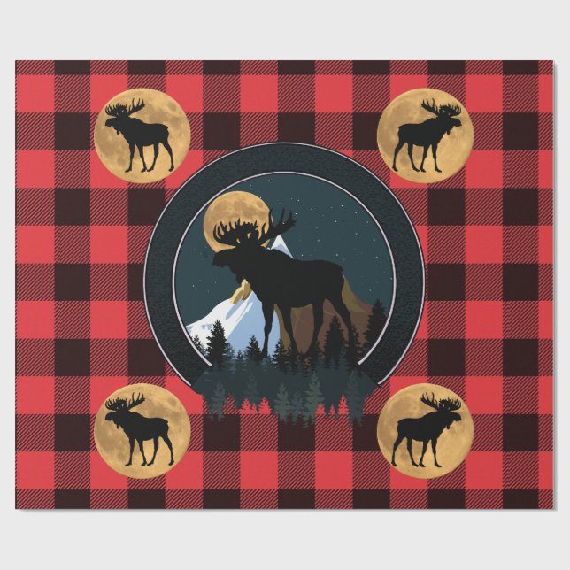 Papel De Presente Bull Moose (Aberto)