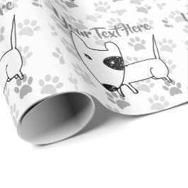 Papel De Presente Bull Terrier inglês