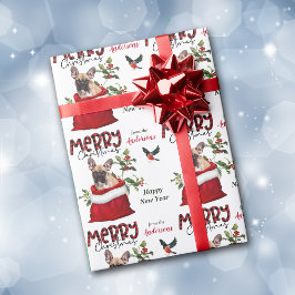 Papel De Presente Bulldog Francês no Saco do Presente de Natal