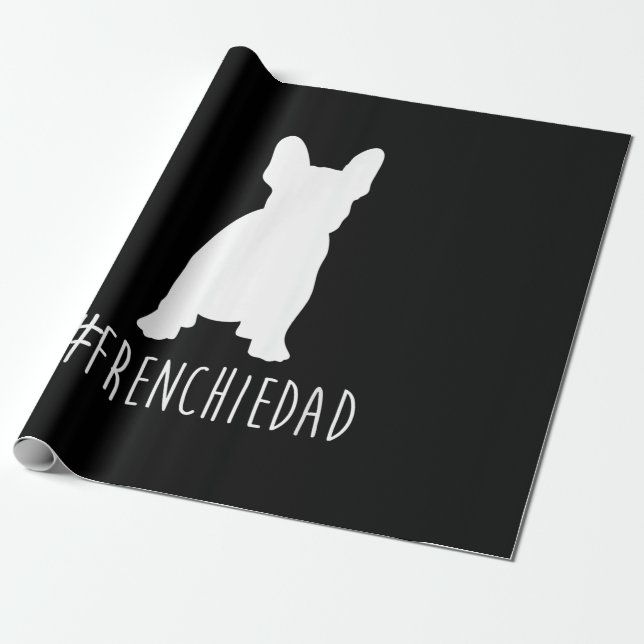 Papel De Presente Bulldog Lover | Pai francês Bulldog Pai francês (Desenrolado)