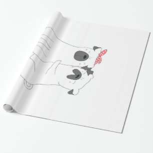 Papel De Presente Bulldog Presente de Sobrecarga de Cão