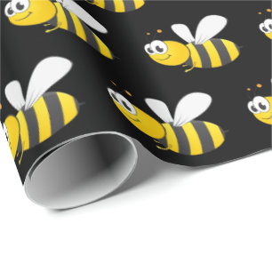 Papel De Presente Bumblebee em preto