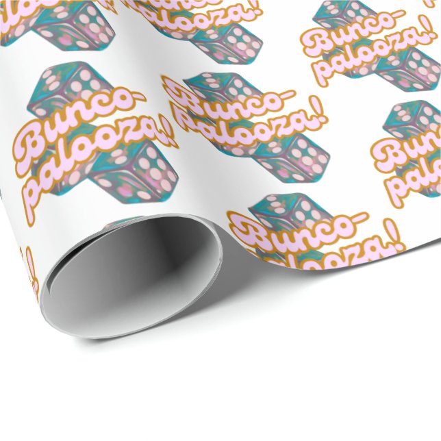 Papel De Presente Bunco-palooza wrapping paper (Ponta do rolo)