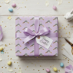 Papel De Presente Bunda de Coelho Engraçado Fofa Páscoa Primavera