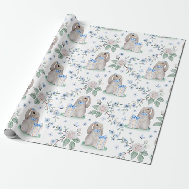 Papel De Presente Bunnies Adoráveis (Desenrolado)