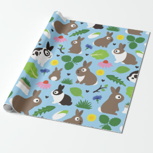 Papel De Presente Bunnies E Seus Tratamentos