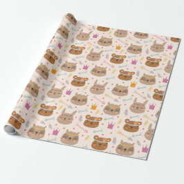 Papel De Presente Bunnies e Ursos